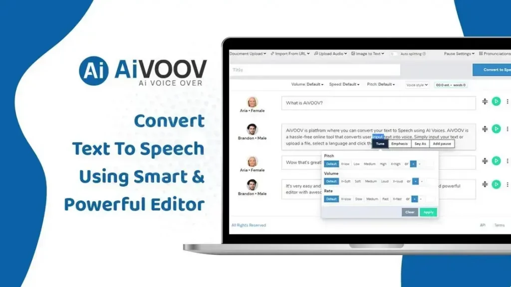 AiVOOV - Text to Speech Solution | AI Voices