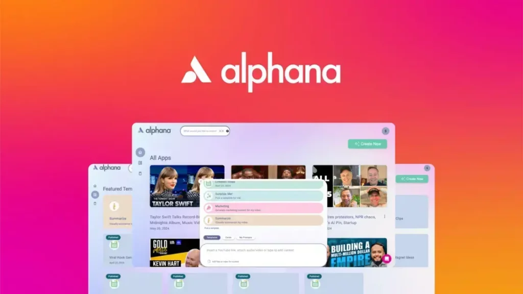 Alphana - Turn Video into Viral Content with AI |