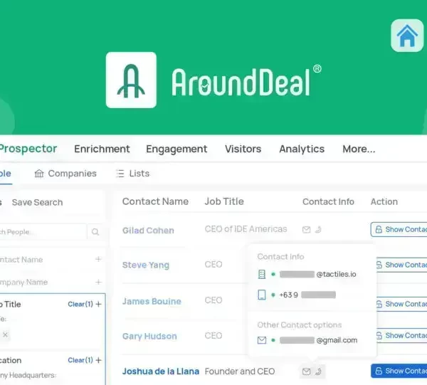 AroundDeal - AI-powered Sales Intelligence | Exclusive Deal