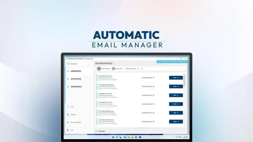 Automatic Email Manager - Take Care of Repetitive Tasks | Email Manager