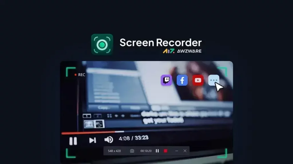 AWZ Screen Recorder - Capture Everything on Your Windows Screen | Software