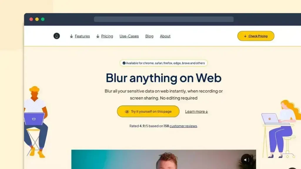 Blurweb - Instantly Blur Sensitive Data on Web | Software