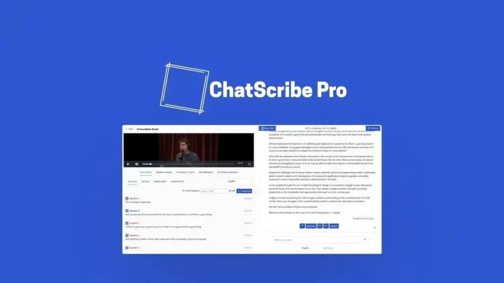 ChatScribe Pro - Elevate Content Creation with AI Driven Platform