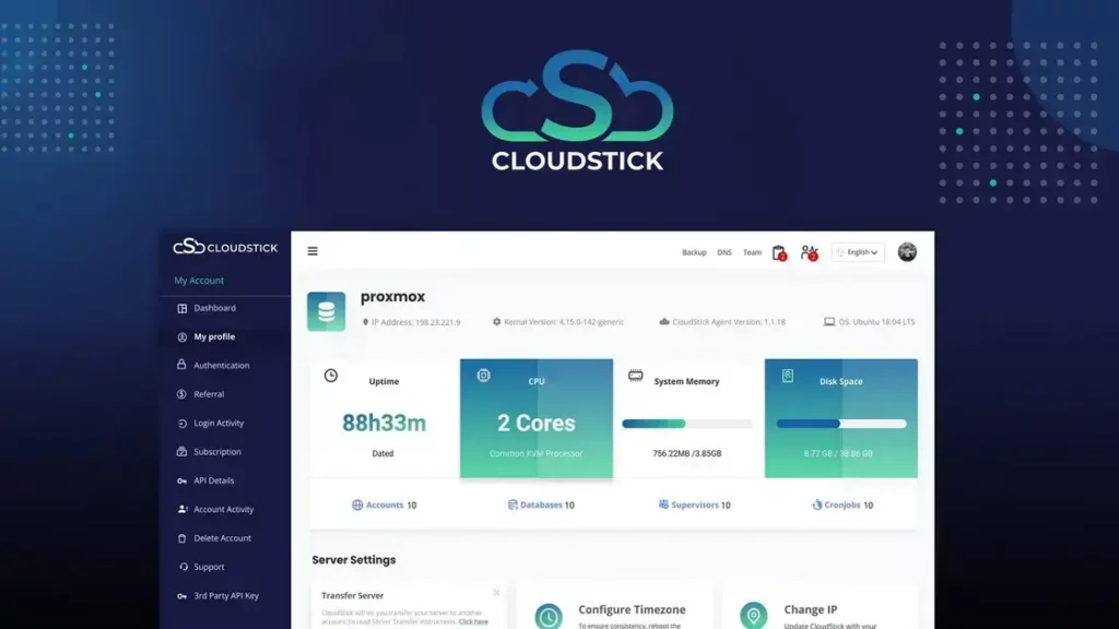 CloudStick - Streamline Server Management | Cloud Control Panel