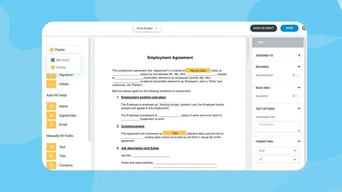 Create agreements and negotiate contracts digitally