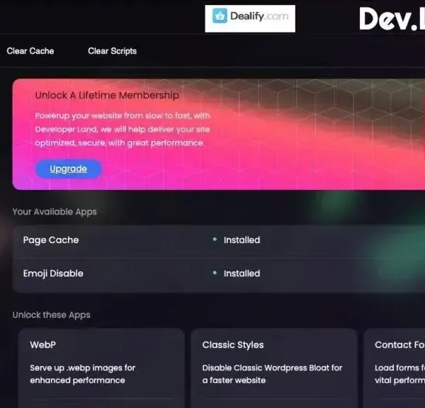 Dev.Land - Optimize Site Speed & Security | Exclusive Deal