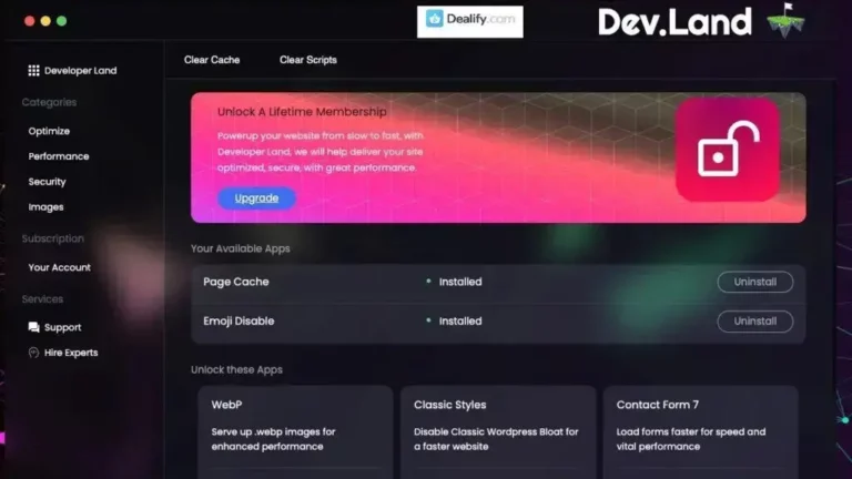 Dev.Land - Optimize Site Speed & Security | Exclusive Deal