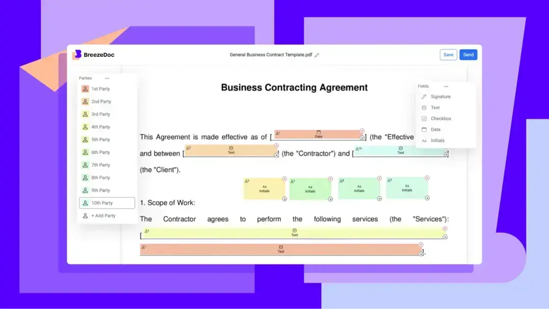 Effortlessly collect legally-binding signatures