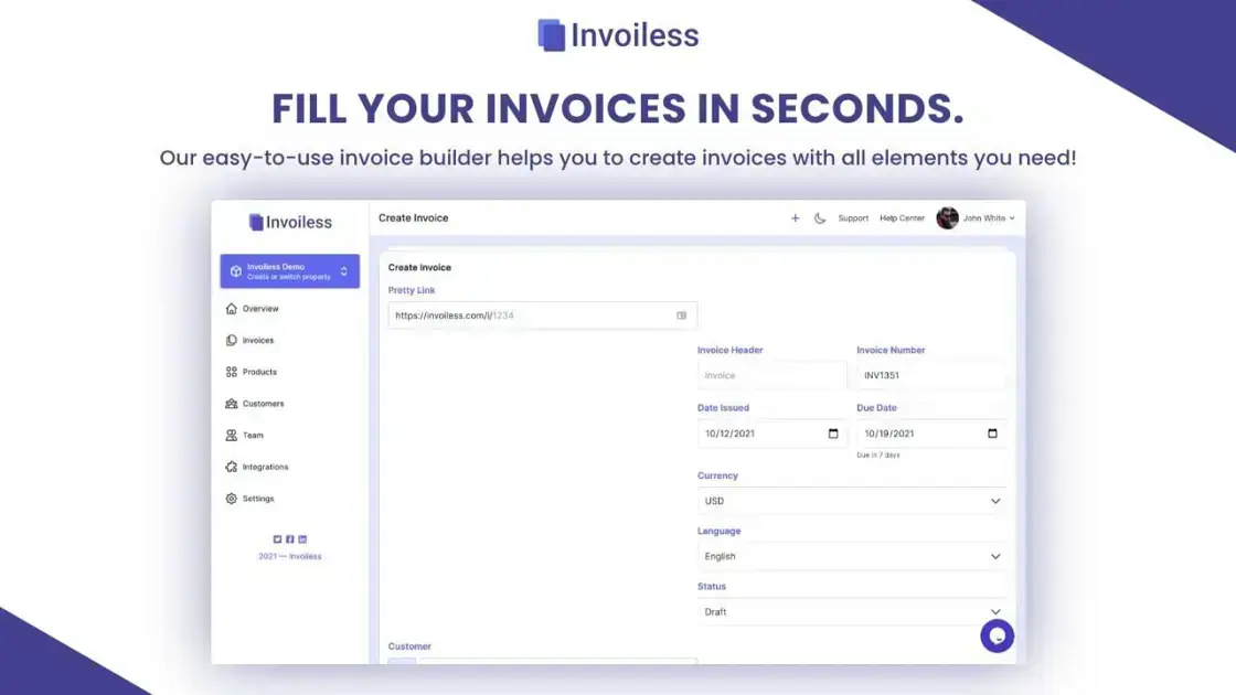 Effortlessly create, send, and manage invoices in one place