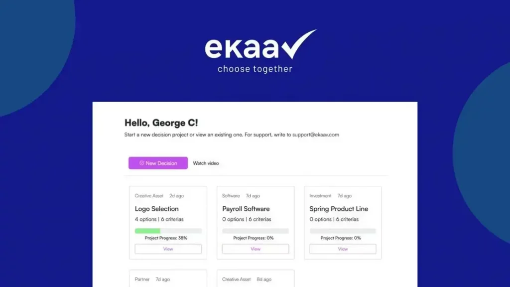 Ekaav - Collaborative Decision-Making Tools for Teams