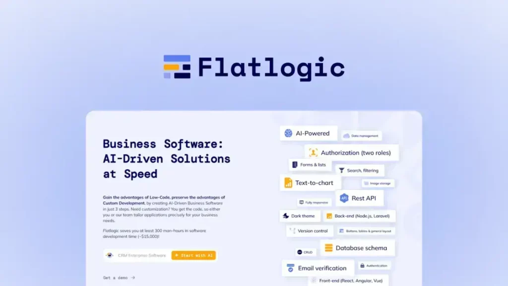 Flatlogic Generator - AI-Powered Custom Software Development