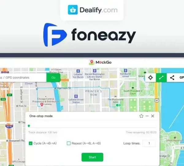 Foneazy MockGo - GPS Location Spoofing Tool | Exclusive Lifetime Deal