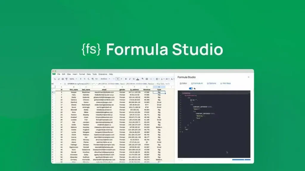 Formula Studio - Simplify Google Sheets Formulas & Collaboration