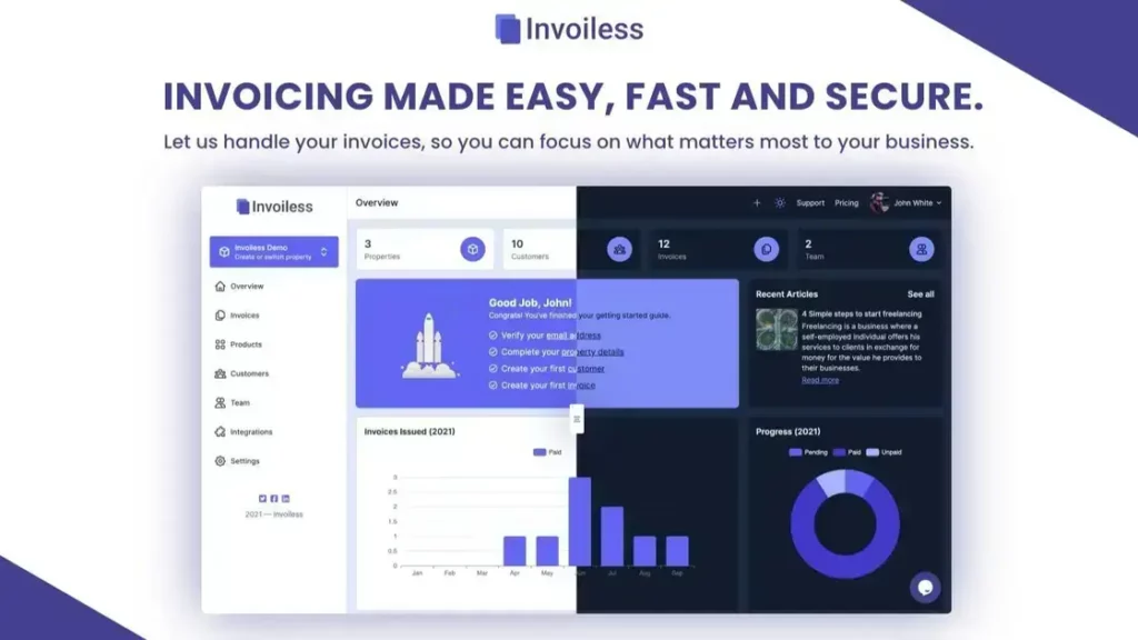 Invoiless - All-in-One Invoicing Solution | Manage Invoices Easily