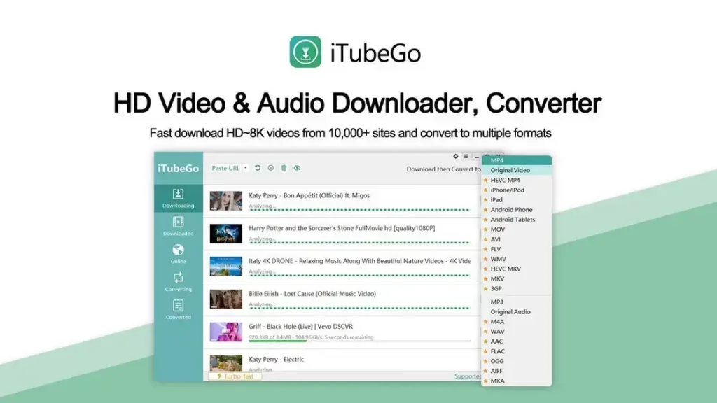 iTubeGo for Windows - Download HD Videos Fast & Easy