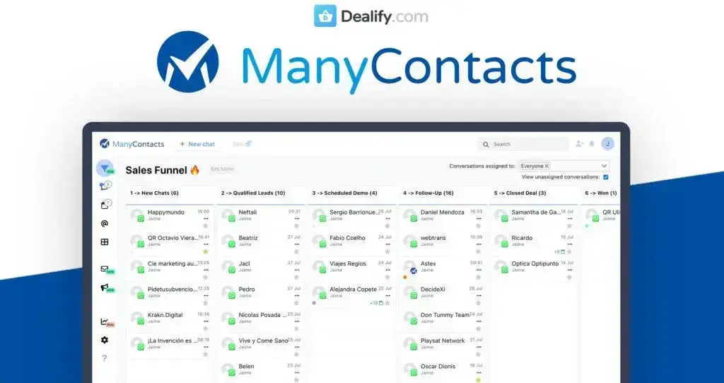 ManyContacts - WhatsApp CRM Tool for SMBs and Freelancers | Exclusive Deal