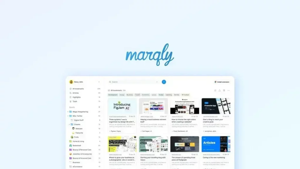 Marqly - Ultimate Bookmark Manager for Effortless Online Experience