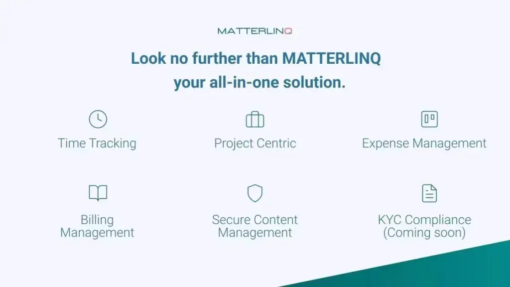 MATTERLINQ - Affordable Time & Billing Tool for Startups