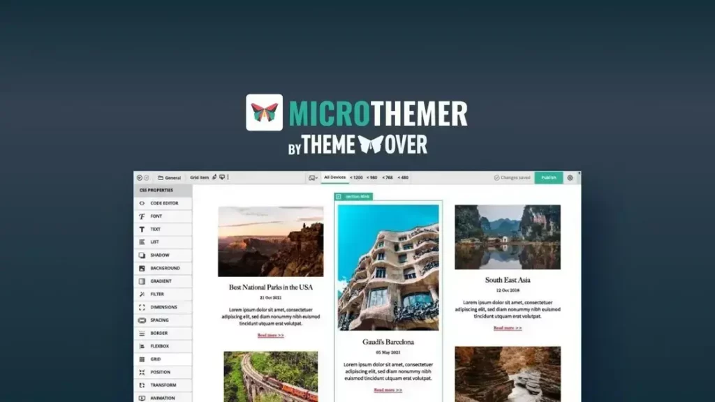 Microthemer - Style Anything on Your WordPress Site