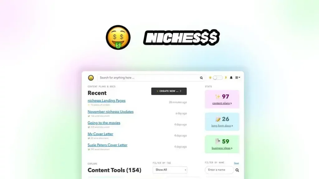 nichesss - Find Profitable Niches and Marketing Ideas