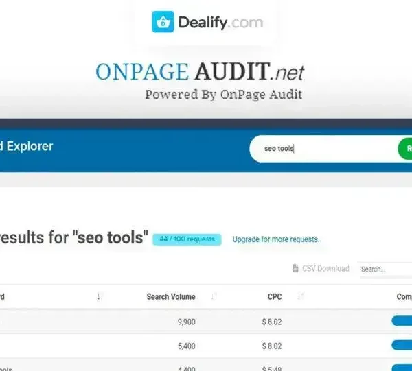 OnPageAudit - SEO Tool for Website Owners | Exclusive Deal