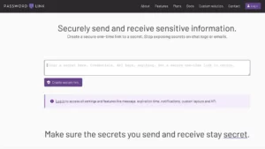 Password.link - Secure One-Time Link for Confidential Information