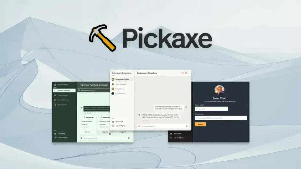 Pickaxe - Build, Deploy, and Monetize AI Tools |