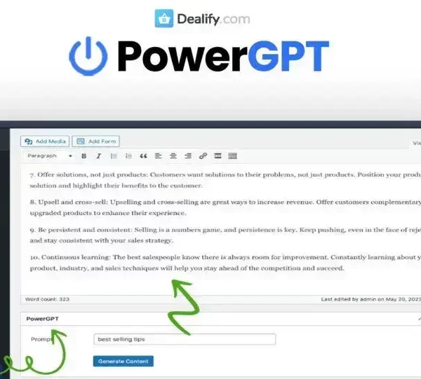 PowerGPT - Revolutionize Content Creation In WordPress