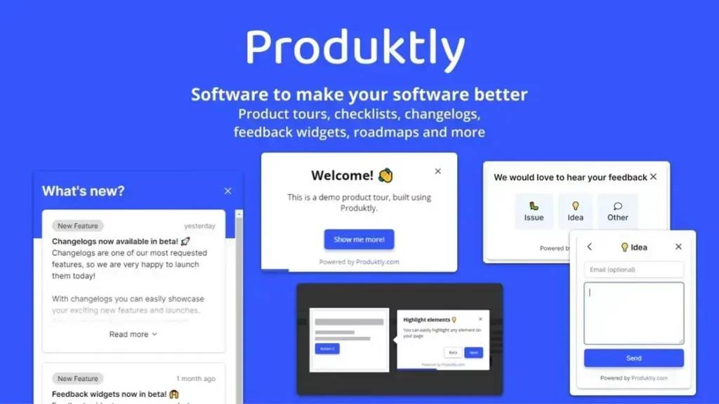 Produktly - Improve User Onboarding and Retention with Product Tours & Checklists
