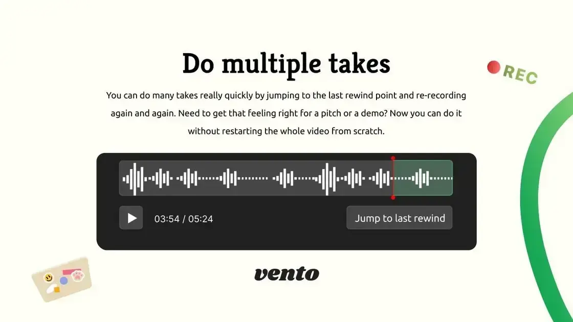 Revolutionize screen recording with Vento features