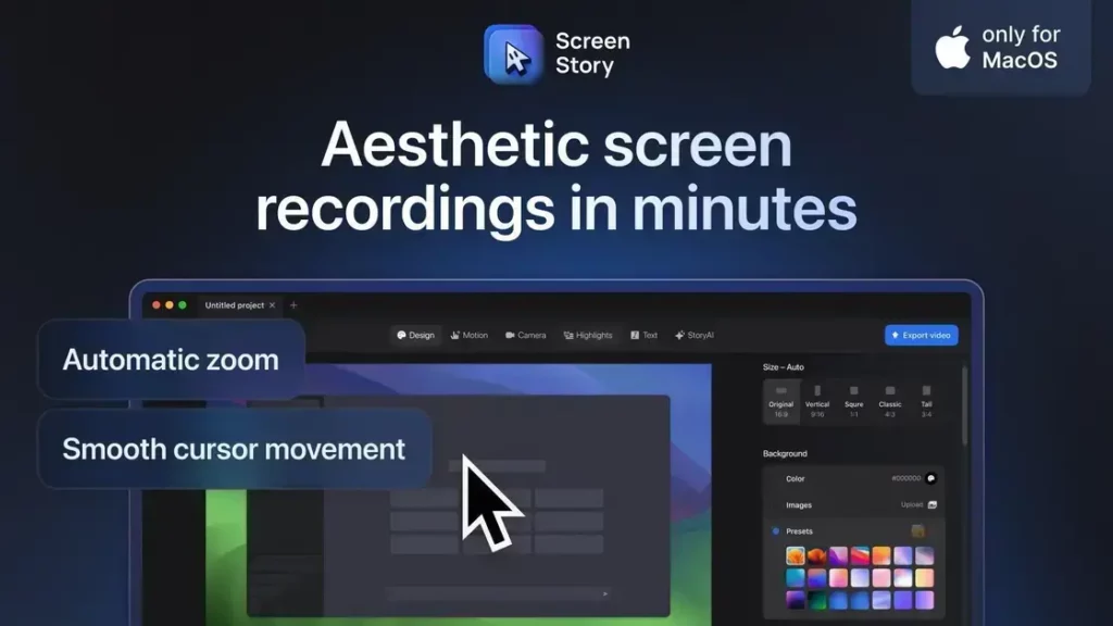 Screen Story - Create Aesthetic Videos in Minutes | Software