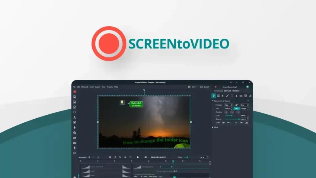 ScreenToVideo - Edit and Export Screen Recordings | Tools