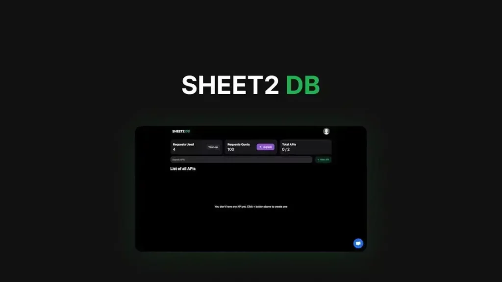 Sheet2DB - Transform Google Sheets to JSON API | Software