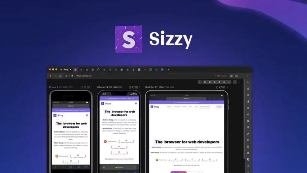 Sizzy - Test Responsive Designs Faster with Sizzy Browser