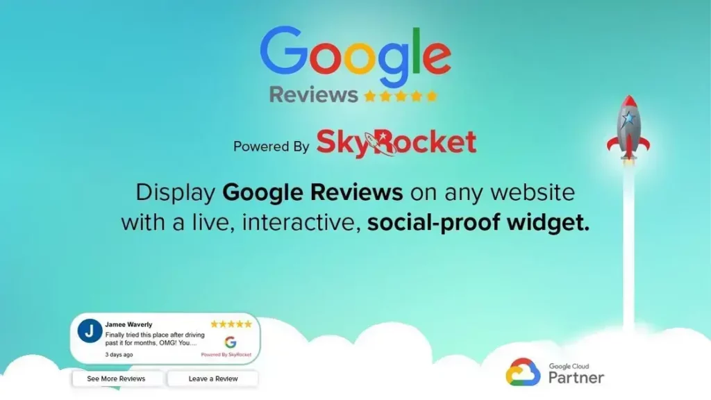 SkyRocket Review Widget - Display Google Reviews on Your Website