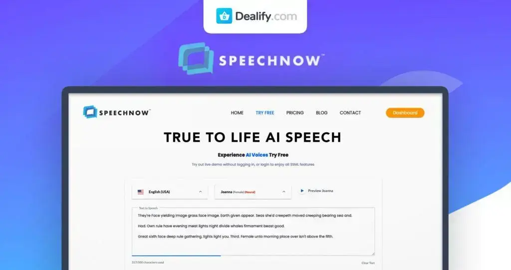 Speechnow - Create Voice Recordings for YouTube & Facebook | Exclusive Deal