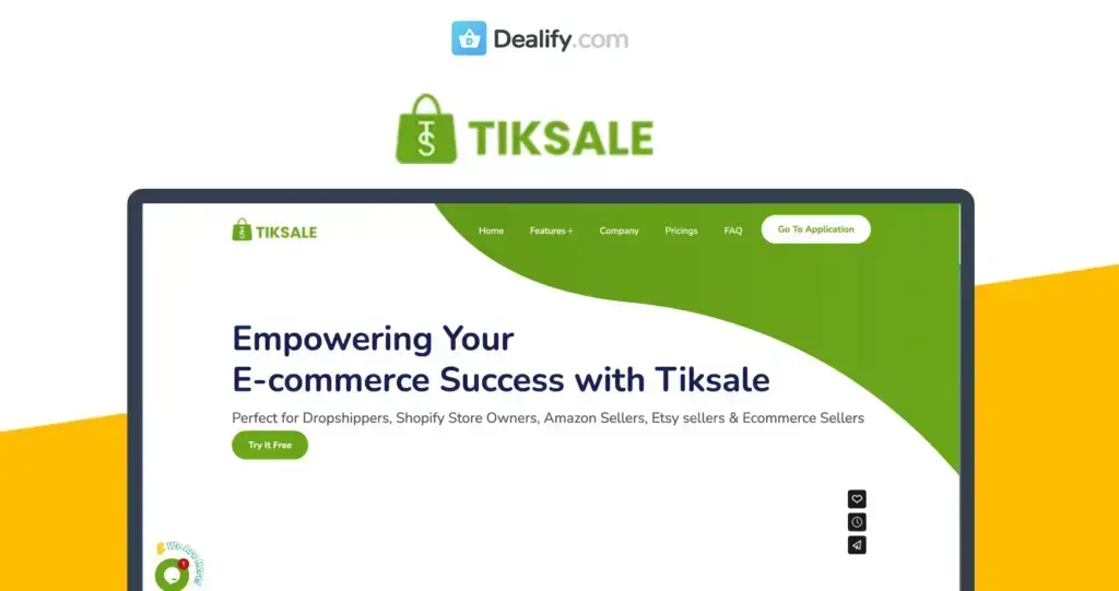 TikSale - Discover the Perfect AI Tool for E-Commerce | Lifetime Deal