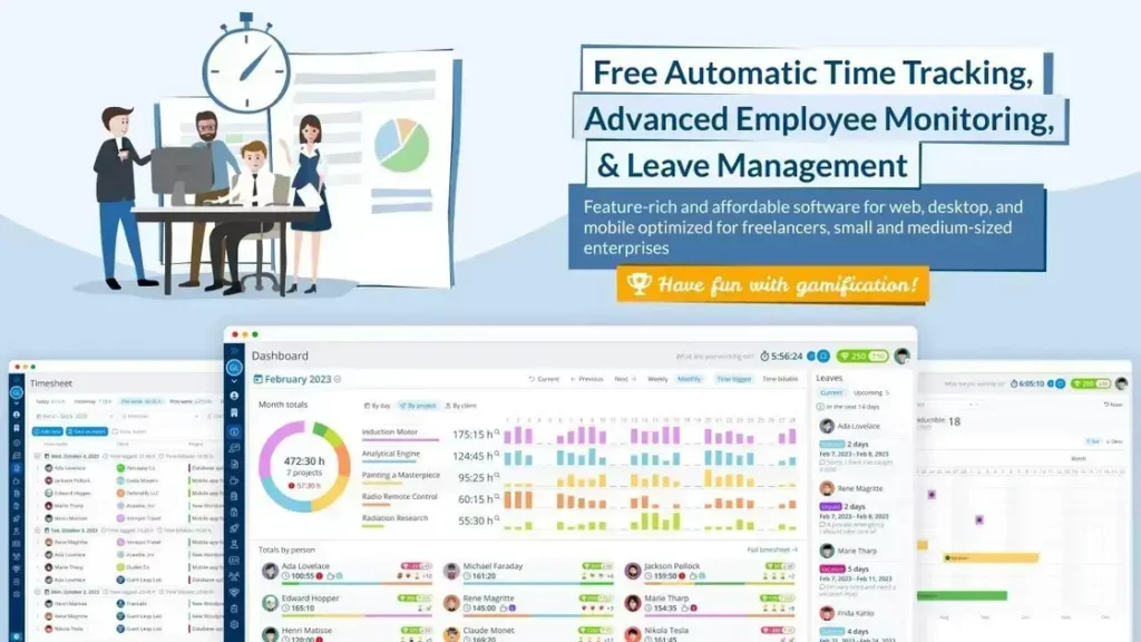 Trackabi Time Tracker - Employee Monitoring and Time Management