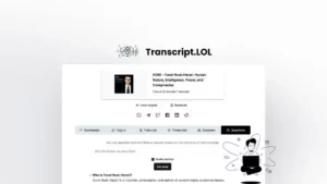 Transcript.LOL - Advanced AI Transcription Service