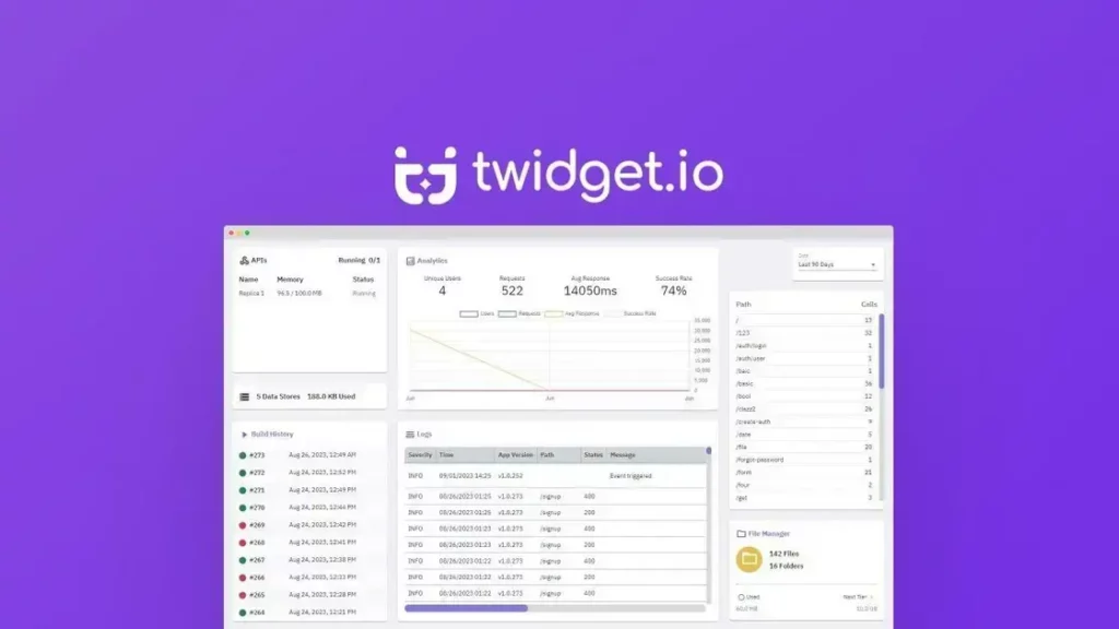 Twidget.io - Effortless API Building & No-Code App Creation