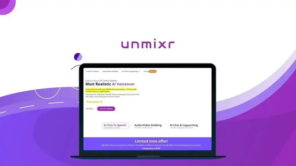 Unmixr AI - Elevate Content Creation with AI Tools | Software