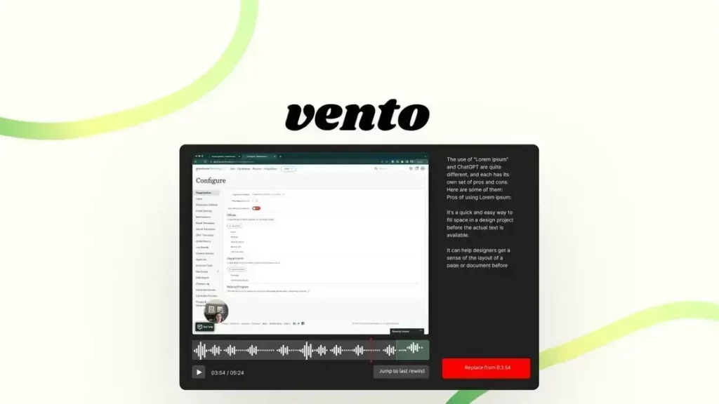 Vento - Easy Screen Recorder with Rewind & Re-record Features