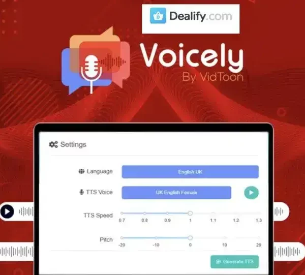 Voicely - Create Lifelike Voice-Overs Easily | Exclusive Deal