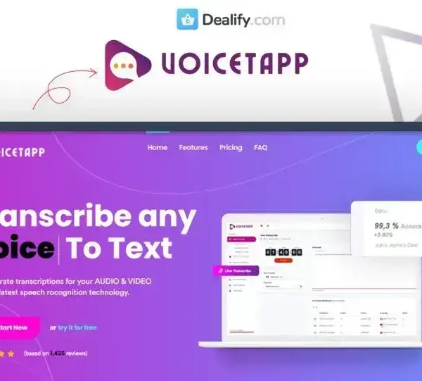 Voicetapp - Potent AI Speech to Text Transcriber | Exclusive Deal