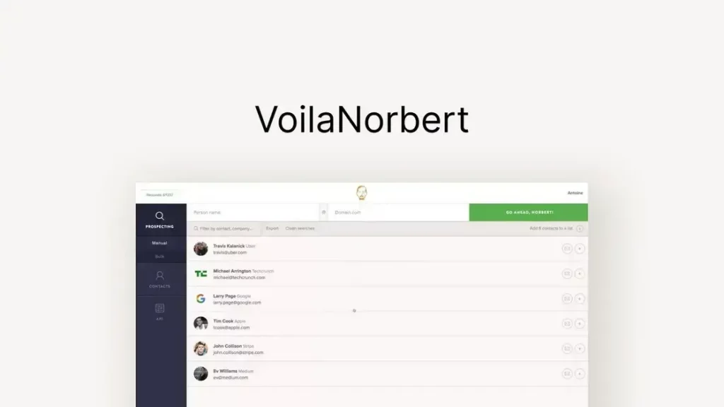 Voila Norbert - Your Ultimate Email Finder