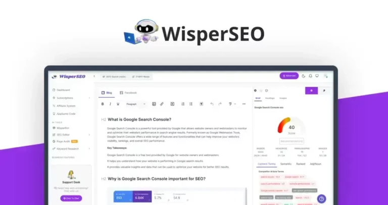 WisperSEO - AI-Powered Content Creation Tool for Engaging SEO Content