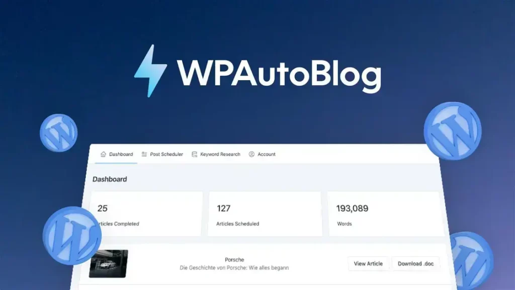 WPAutoBlog - AI Content Creation & Scheduling for Wordpress Blog