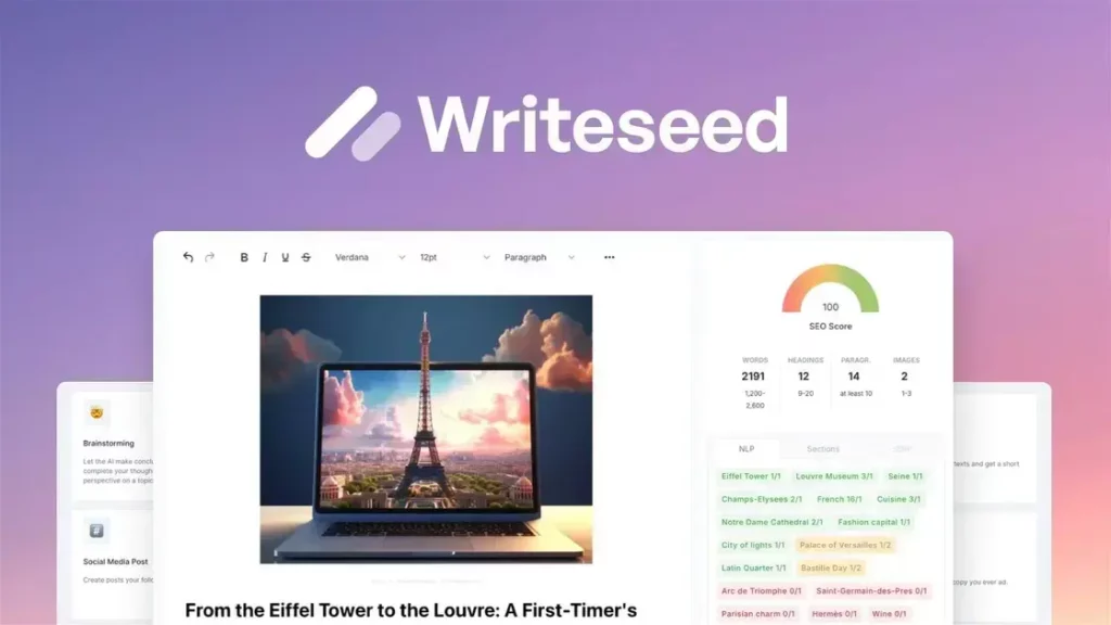 Writeseed - AI Writer, Create High-Quality Content & More