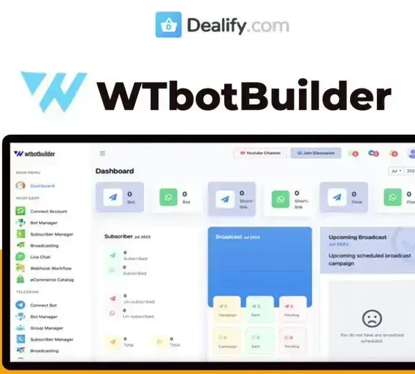 WTBotBuilder - WhatsApp & Telegram Chatbot Marketing Tool | Exclusive Deal