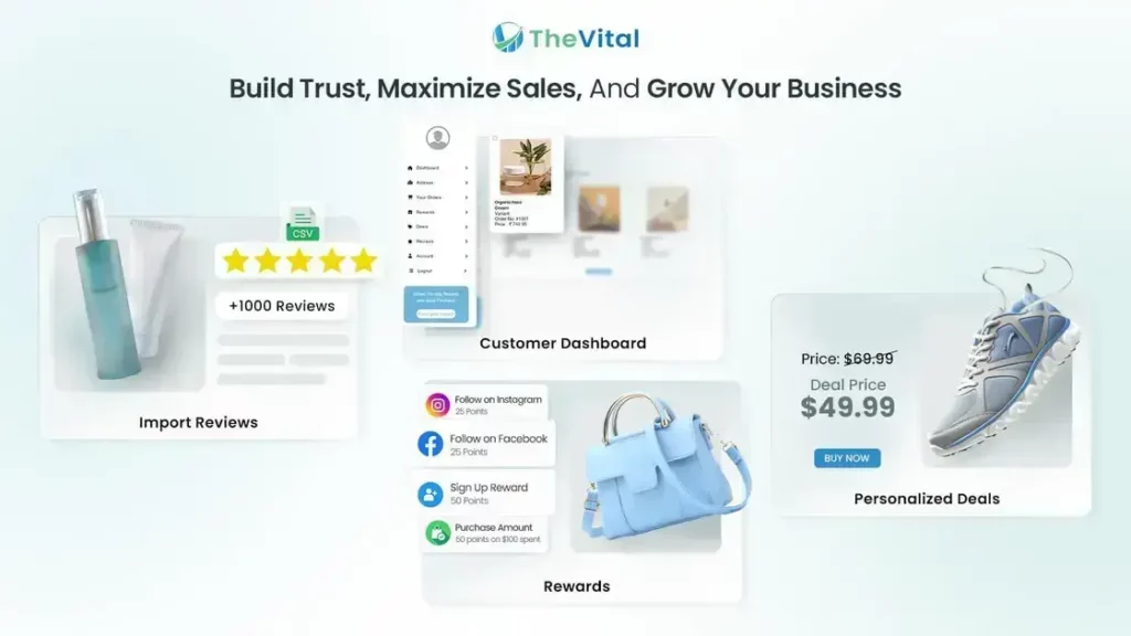 The Vital Shopify App - Maximize Sales & Loyalty | Lifetime Deal